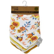 Wholesale - 5pk ROSES BANDANA BIBS C/P 72, UPC: 191655236668